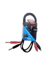 PROEL BULK555LU3 kabel audio 2x jack M, 2x RCA 3m