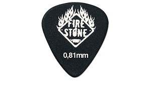 Kostka gitarowa do gry Fire&Stone 0,81mm Czarna