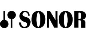 SONOR naklejka z logo czarna