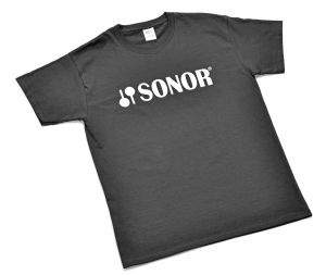 SONOR T-Shirt czarny z białym logo M