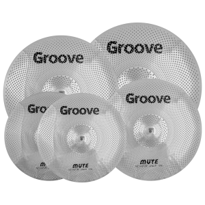 GRV Mute Matte Silver zestaw cichych talerzy