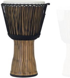 PEARL Synthetic Zebra Grass Djembe 14"