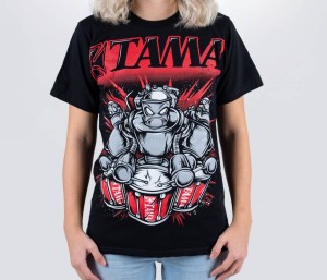 TAMA TT11ROBBK-M Robot T-Shirt (M)