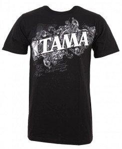 TAMA TT11FLOBK-M Flourish Tee T-Shirt (M)