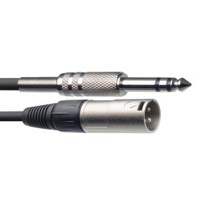 STAGG SAC1PSXMDL kabel stereo 1m (XLR/jack)
