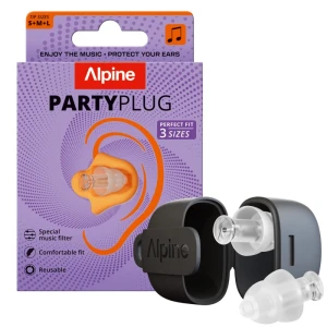 ALPINE Party Plug MULTISIZE Stopery do uszu (transparentne) - 3 rozmiary zatyczek