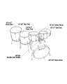 TAMA Imperialstar Drum Set 6 pcs - Coffee Teak Wrap