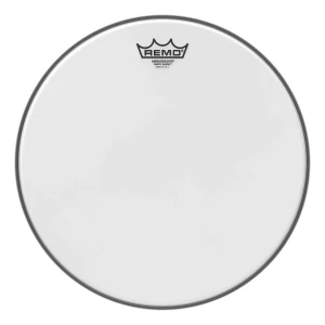 REMO Ambassador White Suede 10"