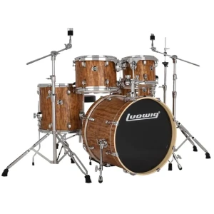 LUDWIG Evolution 20" 5-pc Set + Hardware (Cherry Natural)