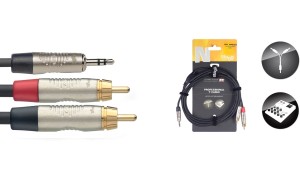 STAGG NYC1.5/MPS2 kabel audio mini jack, RCA 1,5m
