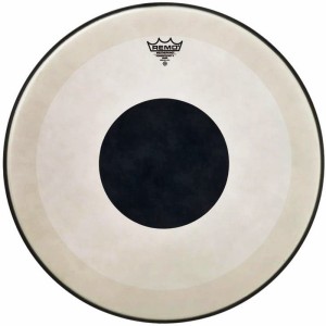 REMO Powerstroke 3 Coated Black Dot 18"