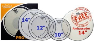 REMO ProPack Pinstripe Clear 10,12,14 + Ambas. 14