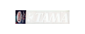 TAMA TLS100WH logo na naciąg (białe)